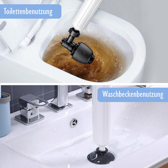 Toilettenkolben-Verstopfungsentferner | Entfernen Sie jeden Blockierer mit dem Turbo-Luftdruck-Entblocker!