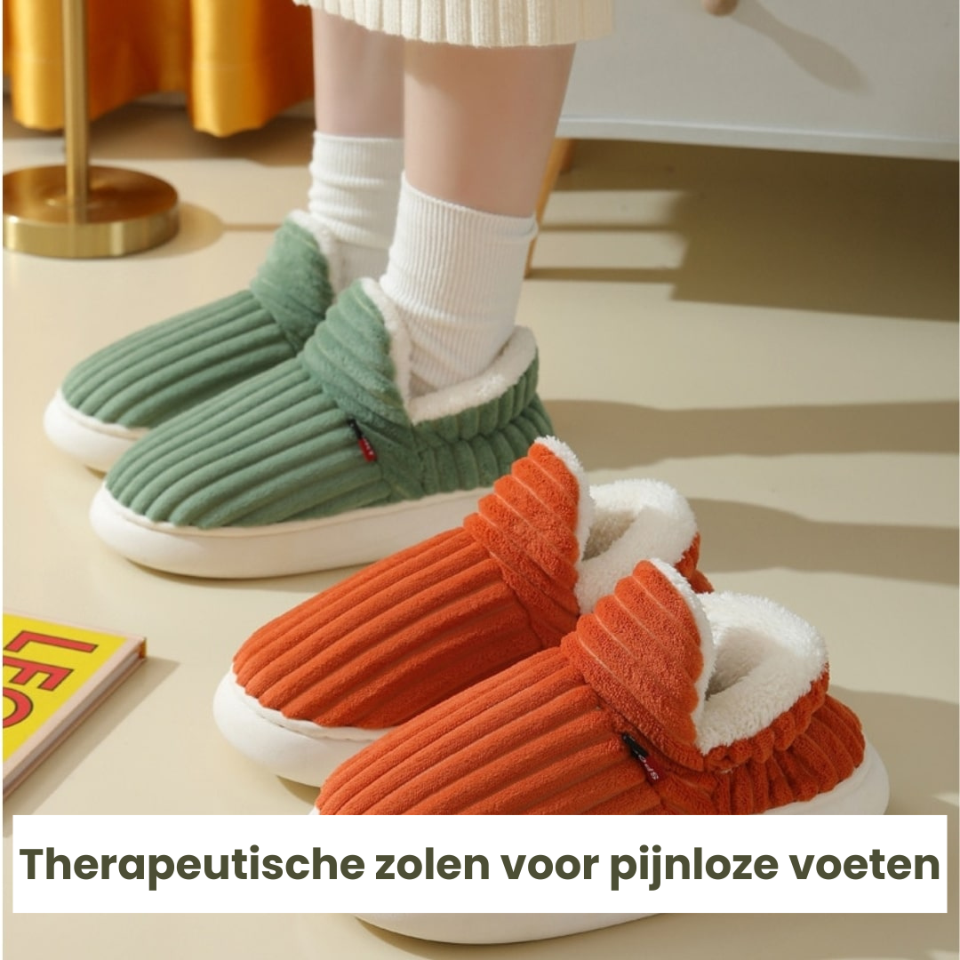 1 + 1 GRATIS! CozyComfort™ Therapeutische Flauschige Fleece-Winterschlappen