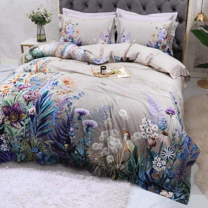 Botanical Duvet Cover Set (Egyptian Cotton, 500 TC)