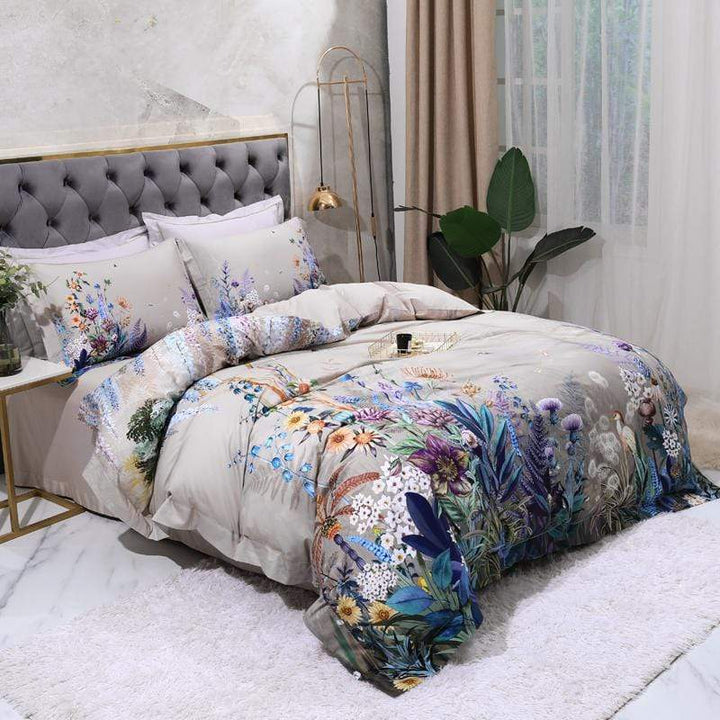 Botanical Duvet Cover Set (Egyptian Cotton, 500 TC)