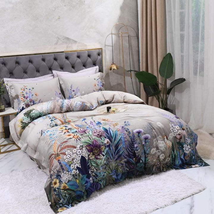 Botanical Duvet Cover Set (Egyptian Cotton, 500 TC)